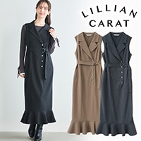 LILLIAN CARAT ヘムフレアジャケットミニワンピース ヘムフレアジャケットミニワンピース｜PETAL ONLINE（ペタル