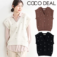 COCODEAL ココディール ビジューニットベスト 75631254 /キャンセル