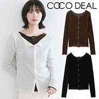 COCODEAL ココディール ギャザードロストティアードワンピース