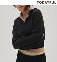 TODAYFUL �ȥ��ǥ��ե�  Layered  Polo Knit 12610508  /����󥻥������Բľ��� �������ˤ�15���ޤ�¨��ȯ��(���˰ʳ�)��