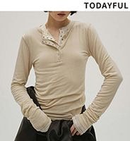 ��SOLD OUT�ۡں����١�TODAYFUL �ȥ��ǥ��ե�  Henleyneck Soft Tops 12610608  /����󥻥������Բľ��� �������ˤ�15���ޤ�¨��ȯ��(���˰ʳ�)��