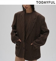 ��ͽ���ʡ�TODAYFUL �ȥ��ǥ��ե�  Boyfriend Stripe Linen Jacket 12610108 3�����4��������ͽ�� /����󥻥������Բľ���