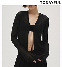 SOLD OUT】TODAYFUL トゥデイフル Compact Sheer Knitcardigan