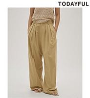 TODAYFUL �ȥ��ǥ��ե�  Dry Touch Tuck Trousers 12610705  /����󥻥������Բľ��� �������ˤ�15���ޤ�¨��ȯ��(���˰ʳ�)��
