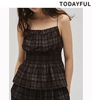 ��5���ָ���10%OFF 5/18(��)�ޤǡ�TODAYFUL �ȥ��ǥ��ե�  Check Jacquard Camisole 12610412  /����󥻥������Բľ��ʡ������ˤ�15���ޤ�¨��ȯ��(���˰ʳ�)��