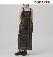 ��5���ָ���10%OFF 5/18(��)�ޤǡ�TODAYFUL �ȥ��ǥ��ե�  Check Jacquard Dress 12610301  /����󥻥������Բľ��ʡ������ˤ�15���ޤ�¨��ȯ��(���˰ʳ�)��