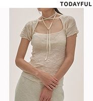 TODAYFUL �ȥ��ǥ��ե�  2way Sheer Knittops 12610524  /����󥻥������Բľ��� �������ˤ�15���ޤ�¨��ȯ��(���˰ʳ�)��