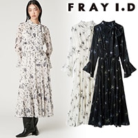 PRE SALE20%OFF】FRAY I.D フレイアイディー ボウタイプリーツプリント