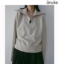【新品未使用】 アンヌーク Half Zip Tops ︎ ▪︎new item ▪︎ anuke Half Zip Tops ¥15,400-(tax in) gray