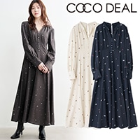 COCODEAL ココディール レースディティールオフショルニットワンピース