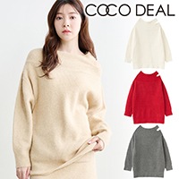 COCODEAL ココディール オフショルスリットニット 76135515