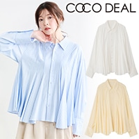 COCODEAL ココディール Vネックギャザーフレアワンピース 76215388