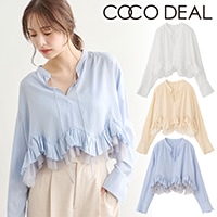 COCODEAL ココディール ヘムフリルブラウス 76118116 /キャンセル返品