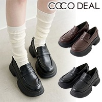 COCODEAL ココディール ローファープラットフォームシューズ 76157103 