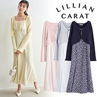 LILLIAN CARAT ケーブルニット＆シャツミニワンピースセット 000000014964_UoaNdwX.jpg