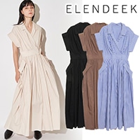 �ڴ��ָ���10%OFF�ۡ�ͽ���ʡ�ELENDEEK �����ǥ�����  W COLLAR SHIRT OP ���֥륫�顼����ĥ��ԡ��� 512620320701 3������4��������ͽ�� /����󥻥������Բľ��� 