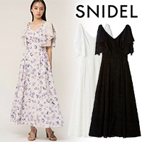 SALE40%OFF】SNIDEL スナイデル リボンジャガードワンピース