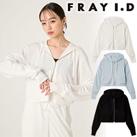 FRAY I.D フレイ アイディー　パーカー美品 FRAY I.D（フレイ・アイディー） パーカー ハイゲージニットフーディー