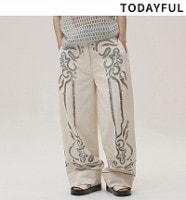 ��ͽ���ʡ�TODAYFUL �ȥ��ǥ��ե�   Cut Lace Twill Pants 12610701 6������7��������ͽ�� /����󥻥������Բľ���