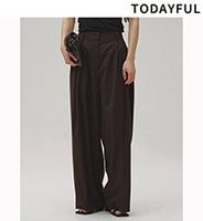 ��ͽ���ʡ�TODAYFUL �ȥ��ǥ��ե�  Lightweight Tuck Trousers 12610723 6����7�������ͽ�� /����󥻥������Բľ���