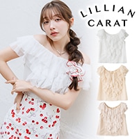 LILLIAN CARAT リリアンカラット チェリープリントキャミワンピース
