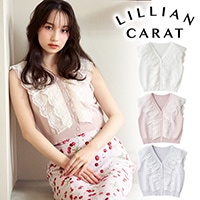 LILLIAN CARAT リリアンカラット チェリープリントキャミワンピース