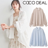 COCODEAL ココディール ウエストシャーリングシャツワンピース