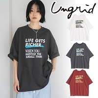 ��SALE30%OFF��Ungrid ���󥰥�å�  ���᡼���ǥ���������ӥå�Tee 112632701201  �ͥ��ݥ�����̵�� /����󥻥������Բľ��ʡ������ˤ�15���ޤ�¨��ȯ��(���˰ʳ�)��
