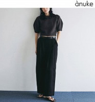 �ڴ��ָ���ݥ����5%��3/8(��)23:59�ޤǡۡ�ͽ���ʡ�anuke ����̡���  Twill Satin Pants 62620708 7�����8��������ͽ�� /����󥻥������Բľ���