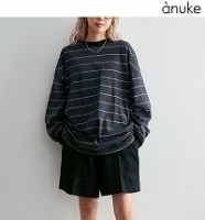 ��ͽ���ʡ�anuke ����̡���  Border Loose Long T-shirts 62620620 8������9��������ͽ�� /����󥻥������Բľ���