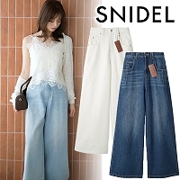 �ڴ��ָ���10%OFF��SNIDEL ���ʥ��ǥ�  ��KUROKI DENIM�ۥϥ��饤���磻�ɥǥ˥� SWFP262125  /����󥻥������Բľ��� ��1��3�������ȯ����
