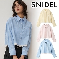 �ڴ��ָ���10%OFF��SNIDEL ���ʥ��ǥ�  �졼���ǥ��ƥ����륹�ȥ饤�ץ���� SWFB262110 /����󥻥������Բľ��� �������ˤ�15���ޤ�¨��ȯ��(���˰ʳ�)��