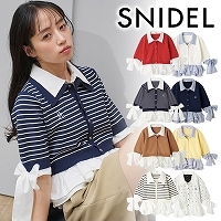 �ڴ��ָ���10%OFF�ۡ�ͽ���ʡ�SNIDEL ���ʥ��ǥ�  ����ĥ쥤�䡼�ɥ˥åȥץ륪���С� SWNT262091 5������6��������ͽ�� /����󥻥������Բľ���