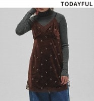 �ڴ��ָ���ݥ����5%��6/7(��)23:59�ޤǡۡ�ͽ���ʡ�TODAYFUL �ȥ��ǥ��ե�  Petit Flower Velour Tunic 12620411 10�����11��������ͽ�� /����󥻥������Բľ���