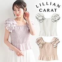 LILLIAN CARAT ��ꥢ�󥫥�å�  �ƥ������ɥե�륹�꡼�֥��㡼��󥰥֥饦�� 46518007  /����󥻥������Բľ��� �������ˤ�15���ޤ�¨��ȯ��(���˰ʳ�)��