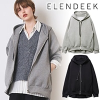 �ڴ��ָ���10%OFF��ELENDEEK �����ǥ����� TUCK HEM ZIP HOODIE ���å��إॸ�åץա��ǥ��� 512650200001 /����󥻥������Բľ��ʡ������ˤ�15���ޤ�¨��ȯ��(���˰ʳ�)��