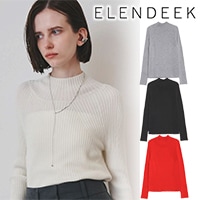 �ڴ��ָ���10%OFF��ELENDEEK �����ǥ����� HIGH NECK WIDE RIB KT 512652611101 ��ʧ����������Բ� 26FW 2026���� ���� ����󥻥������Բ�