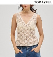 �ڴ��ָ���ݥ����5%��10/18(��)23:59�ޤǡۡ�ͽ���ʡ�TODAYFUL �ȥ��ǥ��ե�  Shrink Lace Tanktop 12710603 4�����5��������ͽ�� /����󥻥������Բľ���