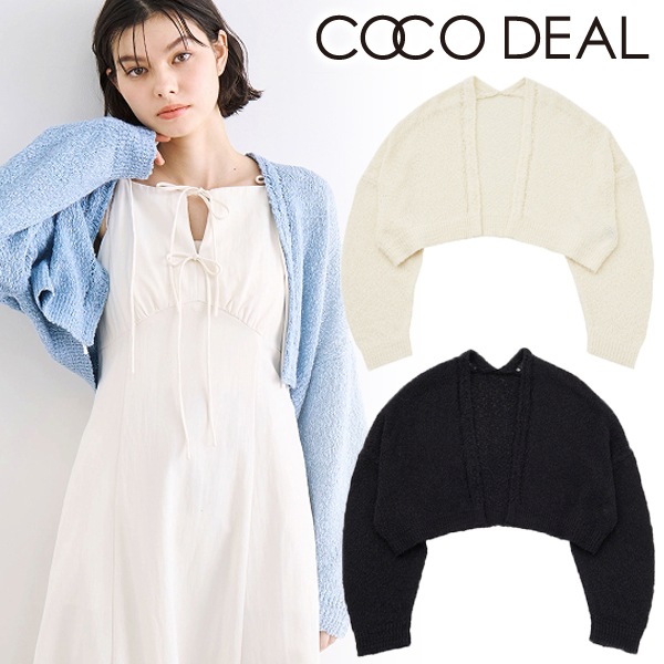 COCODEAL ココディール テープヤーンニットガウン 75233382