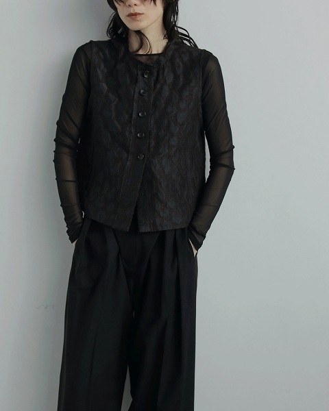 SOLD OUTanuke ̡  Leopard Jacquard Vest 62520111  /󥻥Բľʡˤ15ޤ¨ȯ(˰ʳ)