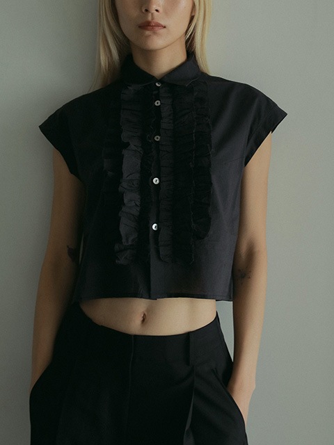 anuke ̡  Sleeveless Frill Blouse 62510418  /󥻥Բľʡˤ15ޤ¨ȯ(˰ʳ)