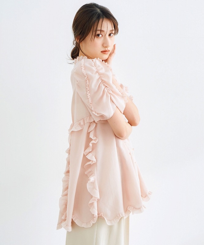 SALE50%OFF】COCODEAL ココディール シアーフリルブラウス