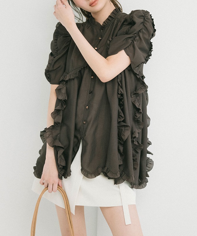SALE20%OFF】COCODEAL ココディール シアーフリルブラウス