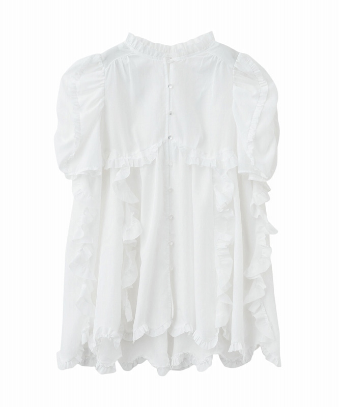 SOLD OUT】【SALE50%OFF】COCODEAL ココディール シアーフリル