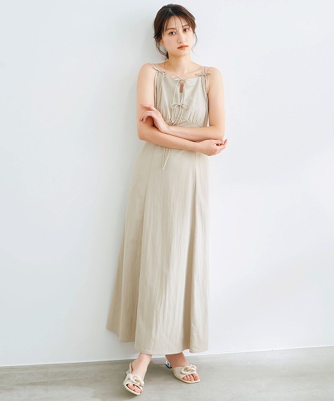 COCO DEAL リボンキャミワンピース