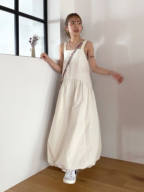 【SOLD OUT】【期間限定15%OFF】Ungrid アングリッド/バックデザインバルーンワンピース 112330342501 /キャンセル返品不可商品【土日祝も即日発送(火曜以外)】-セレクトショップreal(リアル)