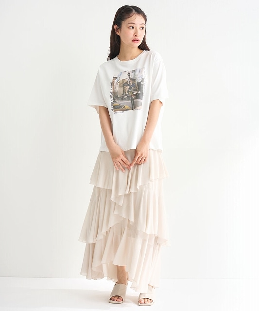 coco COCODEAL ココディール フォトグラフィックTシャツ 75521055 ネコポス