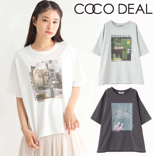 COCODEAL ココディール フォトグラフィックTシャツ 75521055 ネコポス