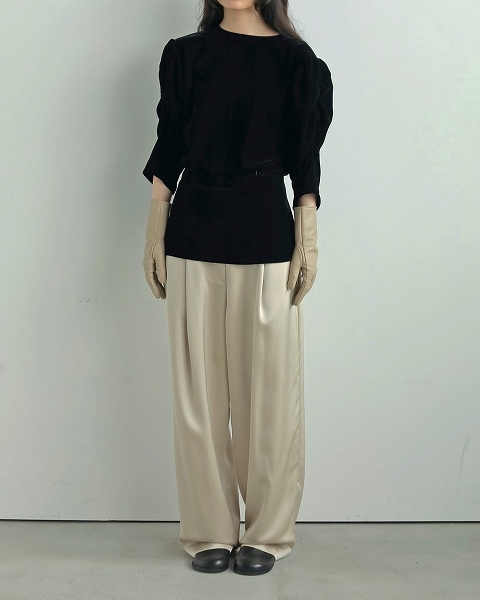 ɲۡͽʡanuke ̡  Velour Gather Blouse 62520421 1112ͽ/󥻥Բľ