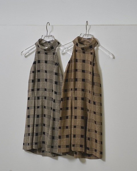 【美品】TODAYFUL Halterneck Checkjaquard Top Halterneck Checkjaquard Top(FREE BLACK): TODAYFUL: WOMENS